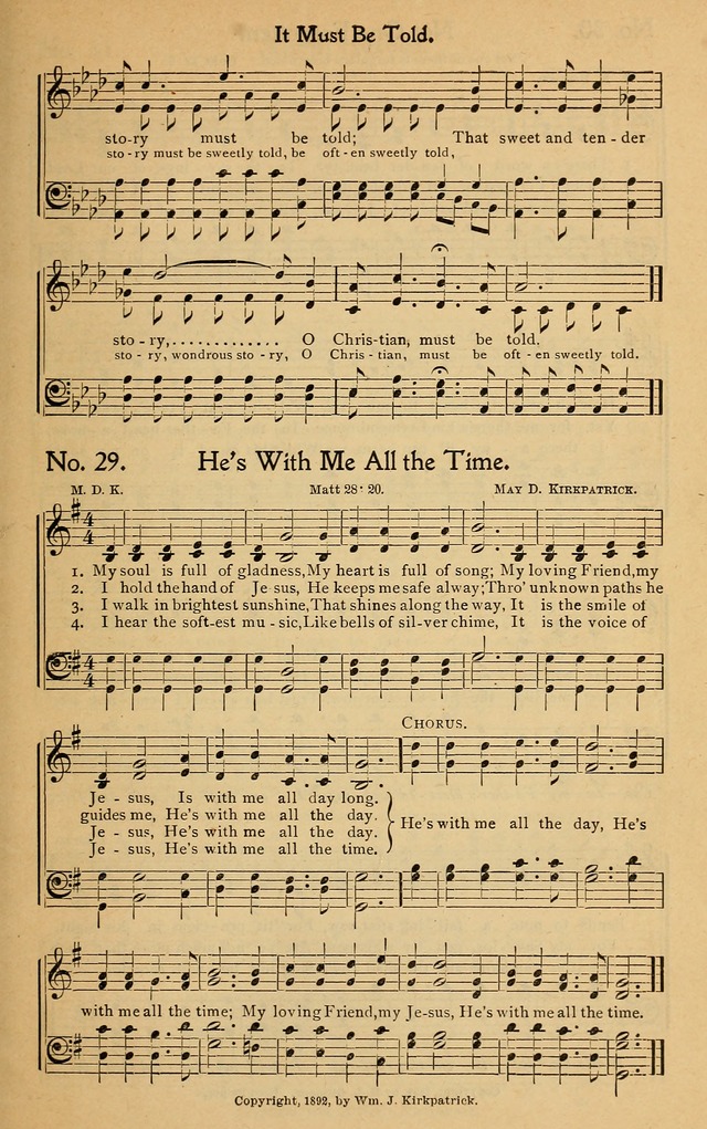 Christian Melodies: the new song book, for church, evangelistic, Sunday-school and Christian endeavor services page 36