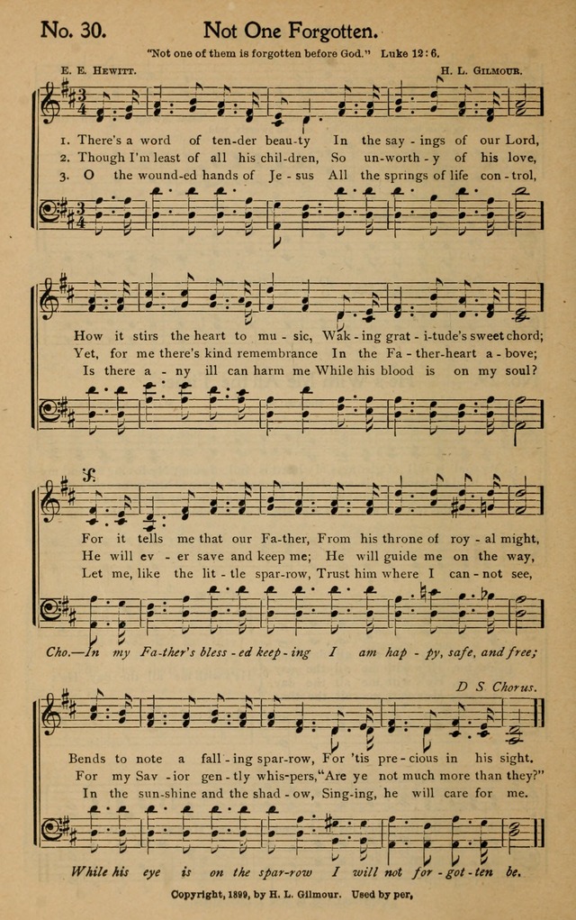 Christian Melodies: the new song book, for church, evangelistic, Sunday-school and Christian endeavor services page 37