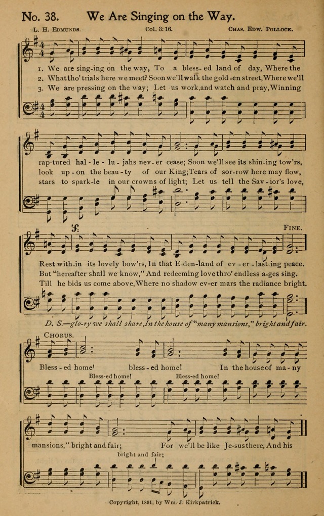 Christian Melodies: the new song book, for church, evangelistic, Sunday-school and Christian endeavor services page 45