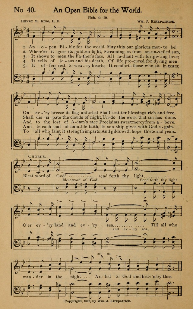 Christian Melodies: the new song book, for church, evangelistic, Sunday-school and Christian endeavor services page 47
