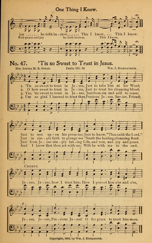 Christian Melodies: the new song book, for church, evangelistic, Sunday-school and Christian endeavor services page 54