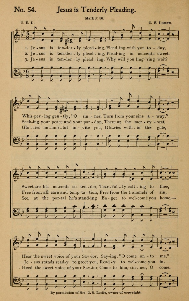 Christian Melodies: the new song book, for church, evangelistic, Sunday-school and Christian endeavor services page 61