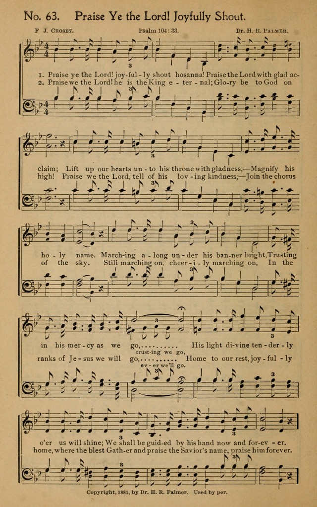 Christian Melodies: the new song book, for church, evangelistic, Sunday-school and Christian endeavor services page 71