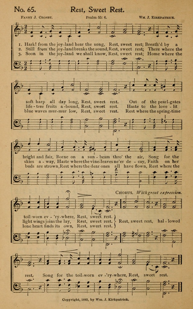 Christian Melodies: the new song book, for church, evangelistic, Sunday-school and Christian endeavor services page 73