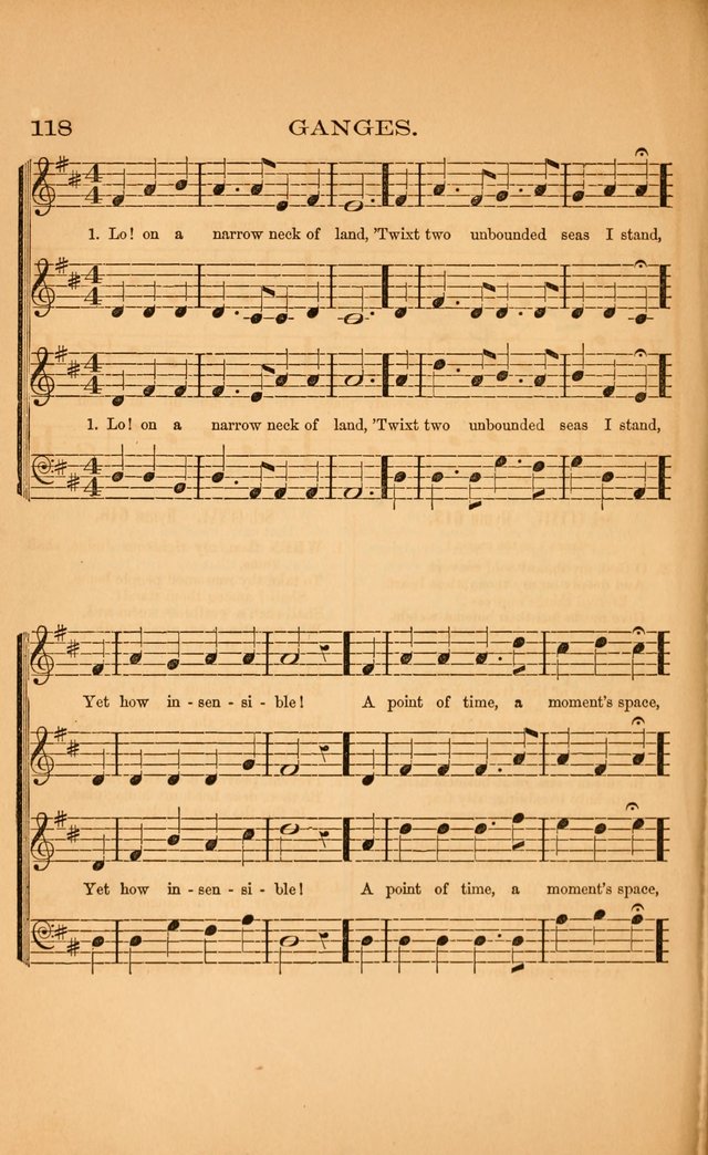 Church music: with selections for the ordinary occasions of public and social worship, from the Psalms and hymns of the Presbyterian Church in the United States of America page 118