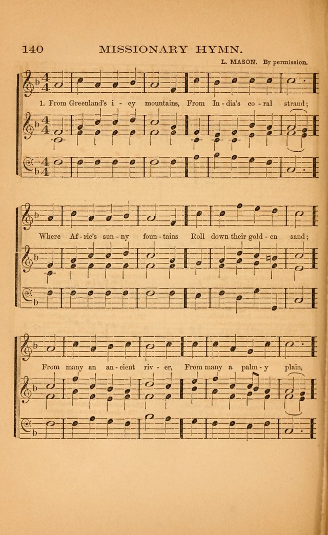 Church music: with selections for the ordinary occasions of public and social worship, from the Psalms and hymns of the Presbyterian Church in the United States of America page 140
