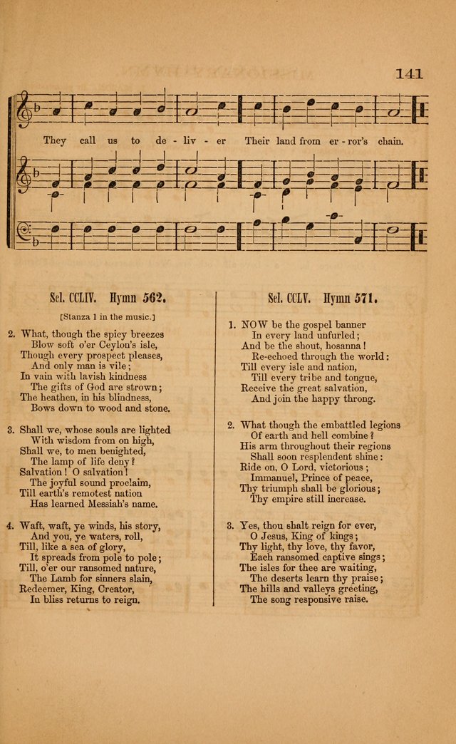Church music: with selections for the ordinary occasions of public and social worship, from the Psalms and hymns of the Presbyterian Church in the United States of America page 141