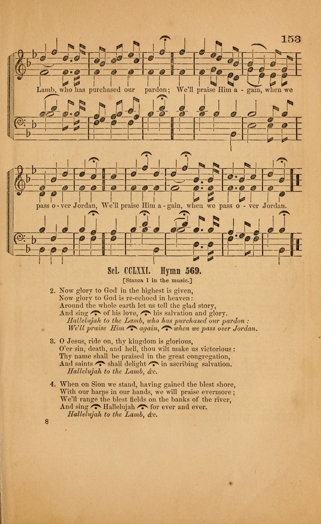 Church music: with selections for the ordinary occasions of public and social worship, from the Psalms and hymns of the Presbyterian Church in the United States of America page 153