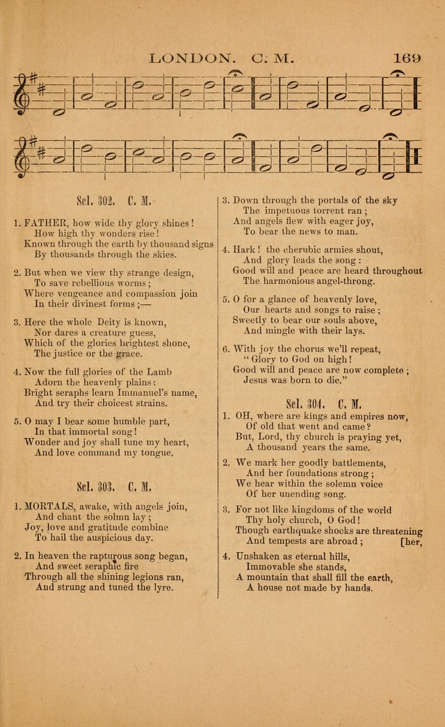 Church music: with selections for the ordinary occasions of public and social worship, from the Psalms and hymns of the Presbyterian Church in the United States of America page 169