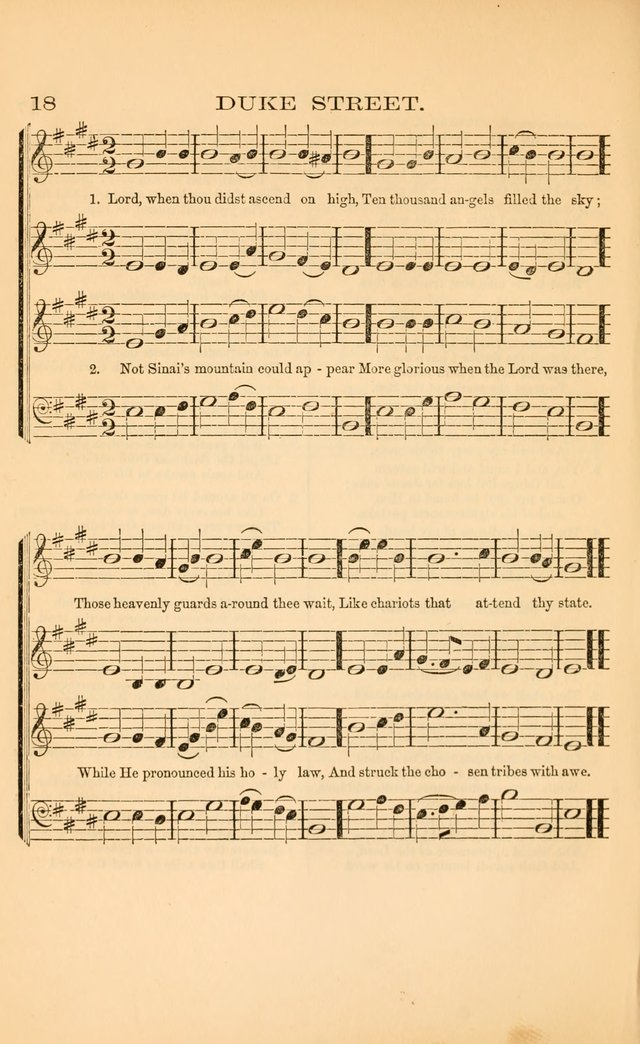 Church music: with selections for the ordinary occasions of public and social worship, from the Psalms and hymns of the Presbyterian Church in the United States of America page 18