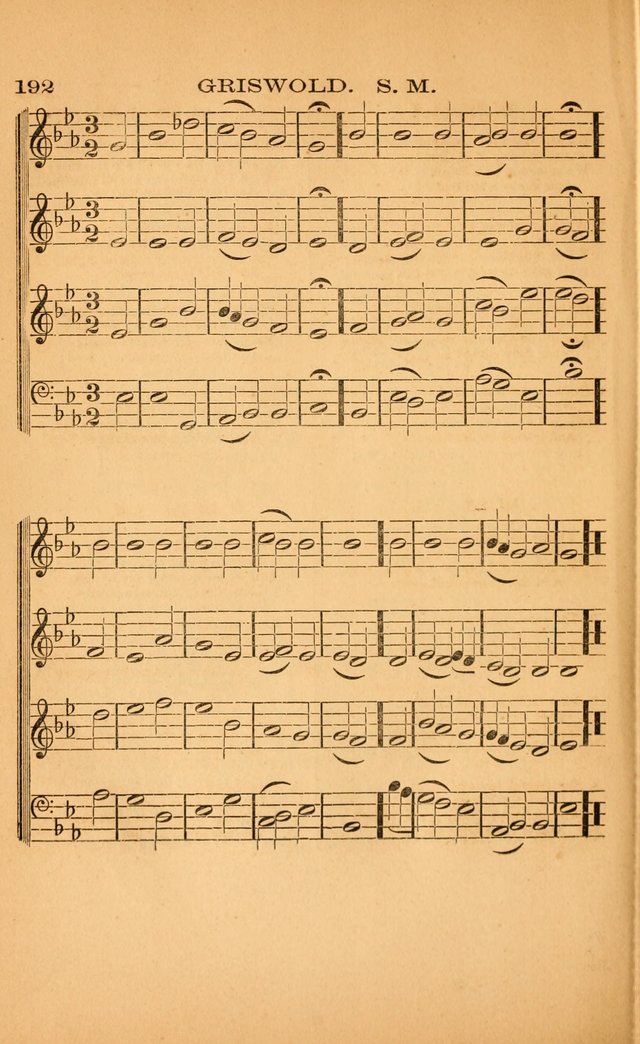 Church music: with selections for the ordinary occasions of public and social worship, from the Psalms and hymns of the Presbyterian Church in the United States of America page 192