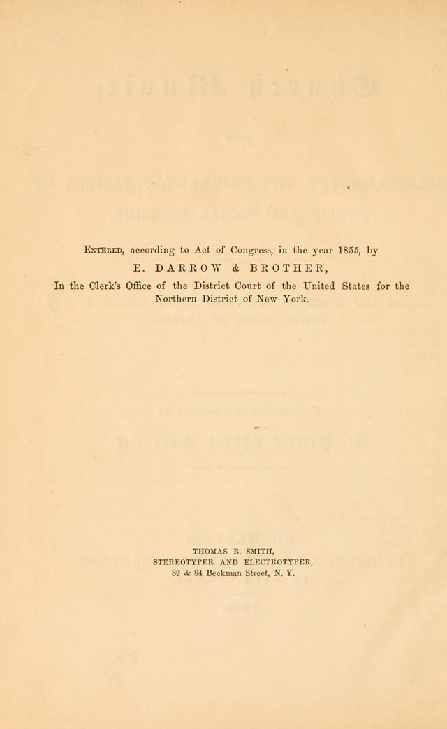 Church music: with selections for the ordinary occasions of public and social worship, from the Psalms and hymns of the Presbyterian Church in the United States of America page 2