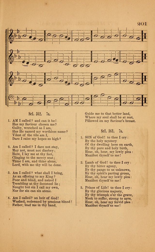 Church music: with selections for the ordinary occasions of public and social worship, from the Psalms and hymns of the Presbyterian Church in the United States of America page 201