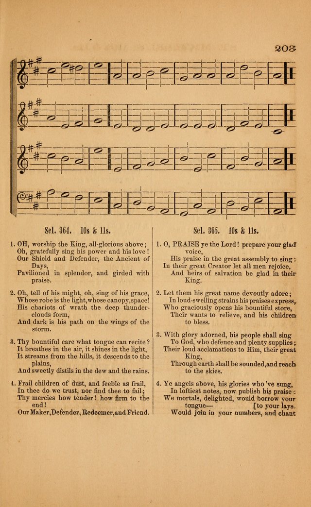 Church music: with selections for the ordinary occasions of public and social worship, from the Psalms and hymns of the Presbyterian Church in the United States of America page 203