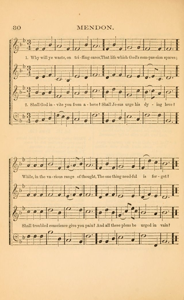 Church music: with selections for the ordinary occasions of public and social worship, from the Psalms and hymns of the Presbyterian Church in the United States of America page 30
