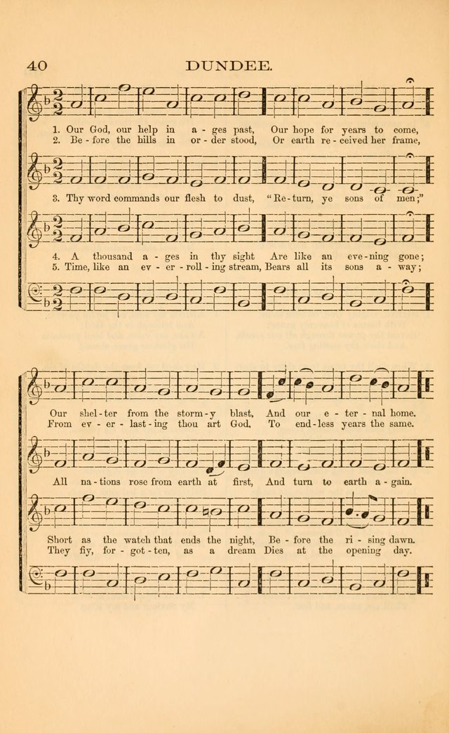 Church music: with selections for the ordinary occasions of public and social worship, from the Psalms and hymns of the Presbyterian Church in the United States of America page 40