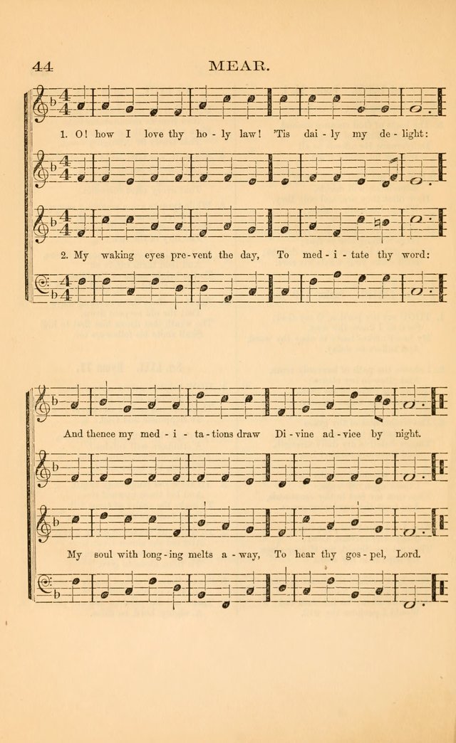 Church music: with selections for the ordinary occasions of public and social worship, from the Psalms and hymns of the Presbyterian Church in the United States of America page 44