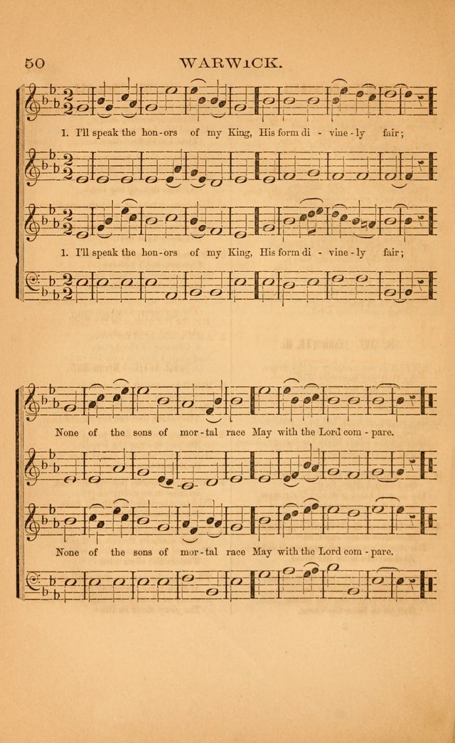 Church music: with selections for the ordinary occasions of public and social worship, from the Psalms and hymns of the Presbyterian Church in the United States of America page 50