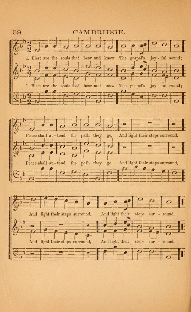 Church music: with selections for the ordinary occasions of public and social worship, from the Psalms and hymns of the Presbyterian Church in the United States of America page 58