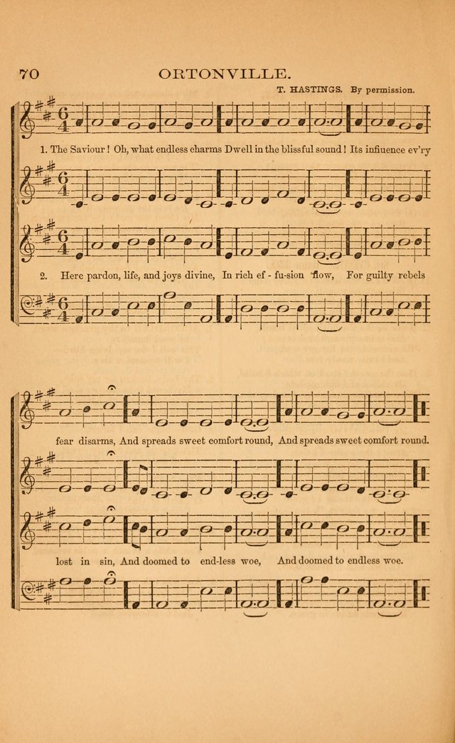 Church music: with selections for the ordinary occasions of public and social worship, from the Psalms and hymns of the Presbyterian Church in the United States of America page 70