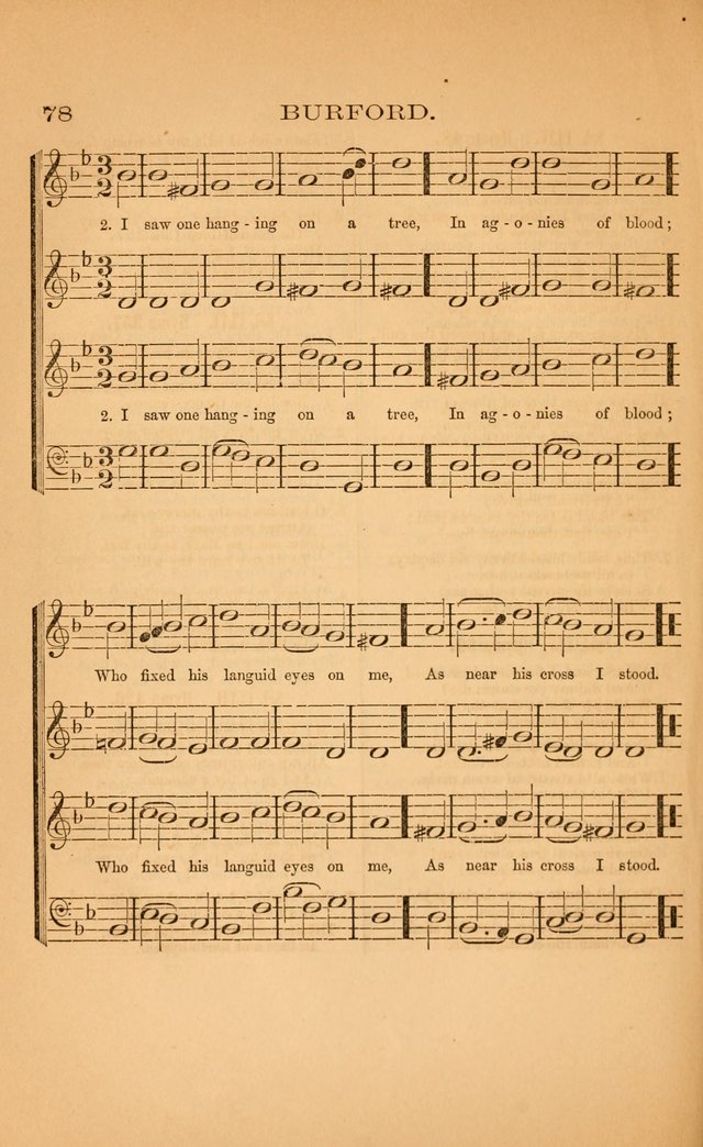 Church music: with selections for the ordinary occasions of public and social worship, from the Psalms and hymns of the Presbyterian Church in the United States of America page 78