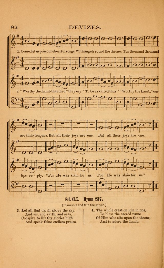 Church music: with selections for the ordinary occasions of public and social worship, from the Psalms and hymns of the Presbyterian Church in the United States of America page 82