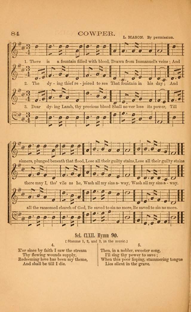 Church music: with selections for the ordinary occasions of public and social worship, from the Psalms and hymns of the Presbyterian Church in the United States of America page 84