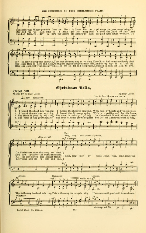 Carols Old and Carols New: for use at Christmas and other seasons of the Christian year page 449