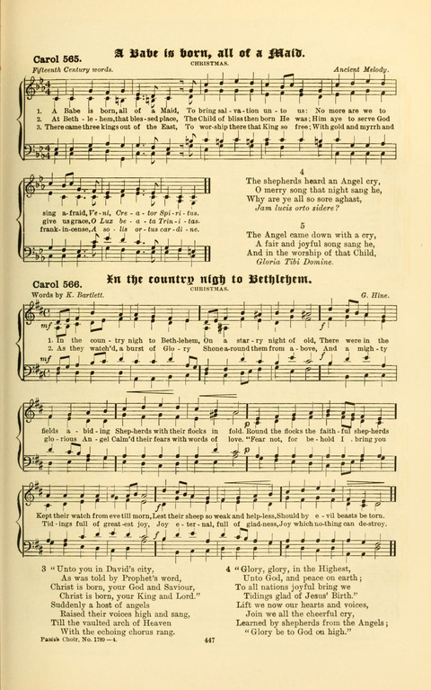 Carols Old and Carols New: for use at Christmas and other seasons of the Christian year page 453