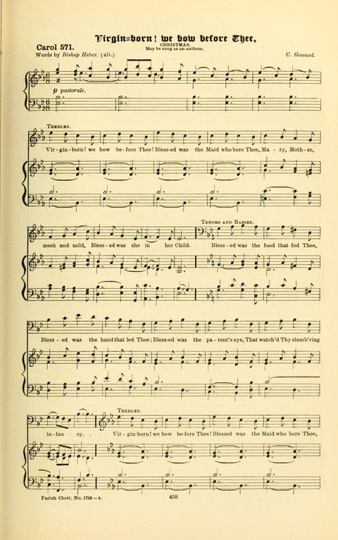 Carols Old and Carols New: for use at Christmas and other seasons of the Christian year page 467