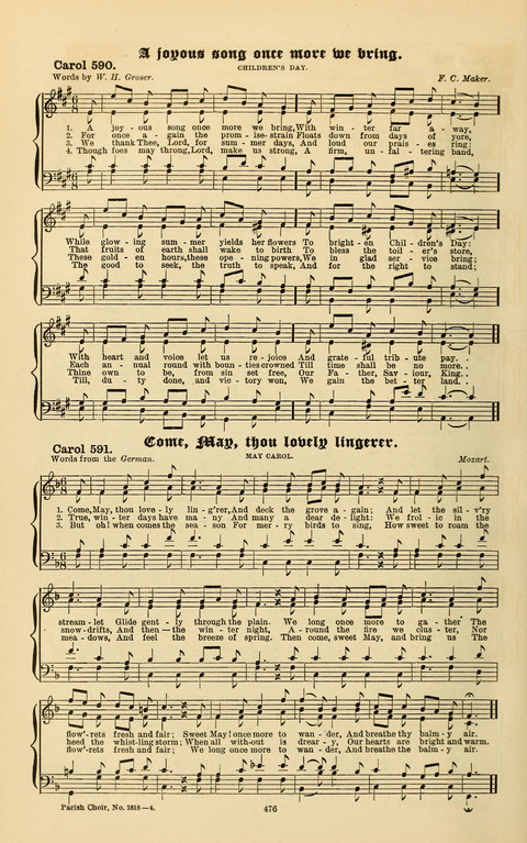 Carols Old and Carols New: for use at Christmas and other seasons of the Christian year page 484