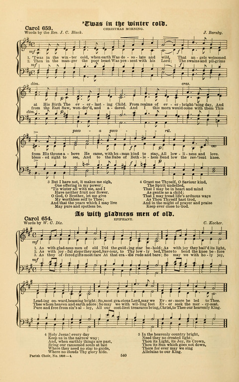 Carols Old and Carols New: for use at Christmas and other seasons of the Christian year page 548