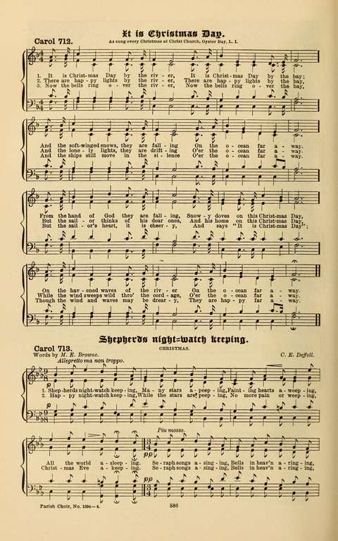 Carols Old and Carols New: for use at Christmas and other seasons of the Christian year page 596