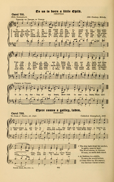 Carols Old and Carols New: for use at Christmas and other seasons of the Christian year page 614