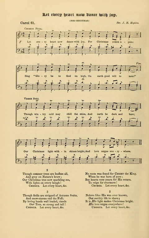 Carols Old and Carols New: for use at Christmas and other seasons of the Christian year page 62