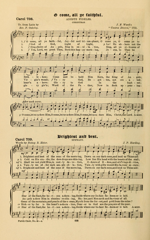 Carols Old and Carols New: for use at Christmas and other seasons of the Christian year page 620