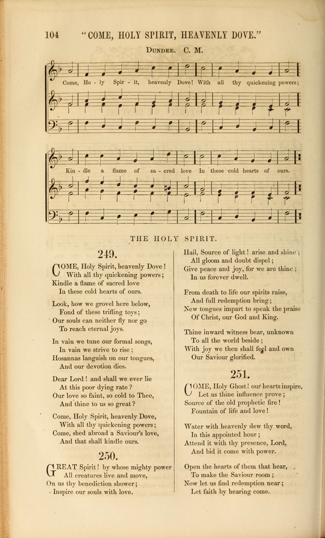 Church Pastorals, hymns and tunes for public and social worship page 104