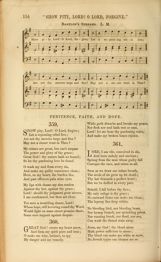 Church Pastorals, hymns and tunes for public and social worship page 154