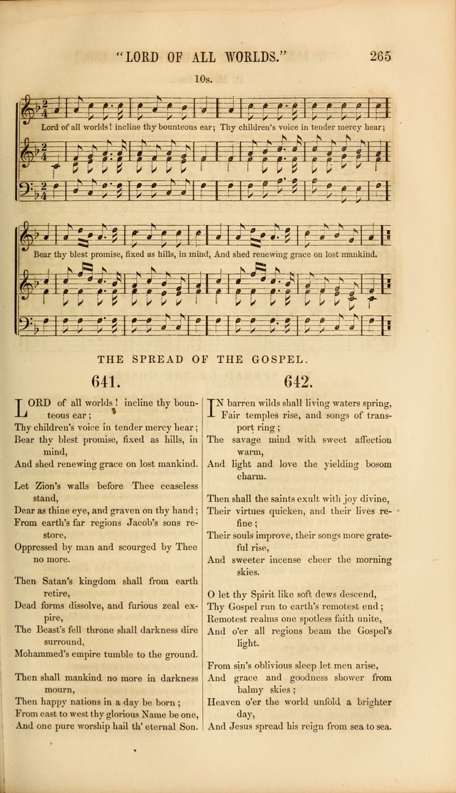 Church Pastorals, hymns and tunes for public and social worship page 265