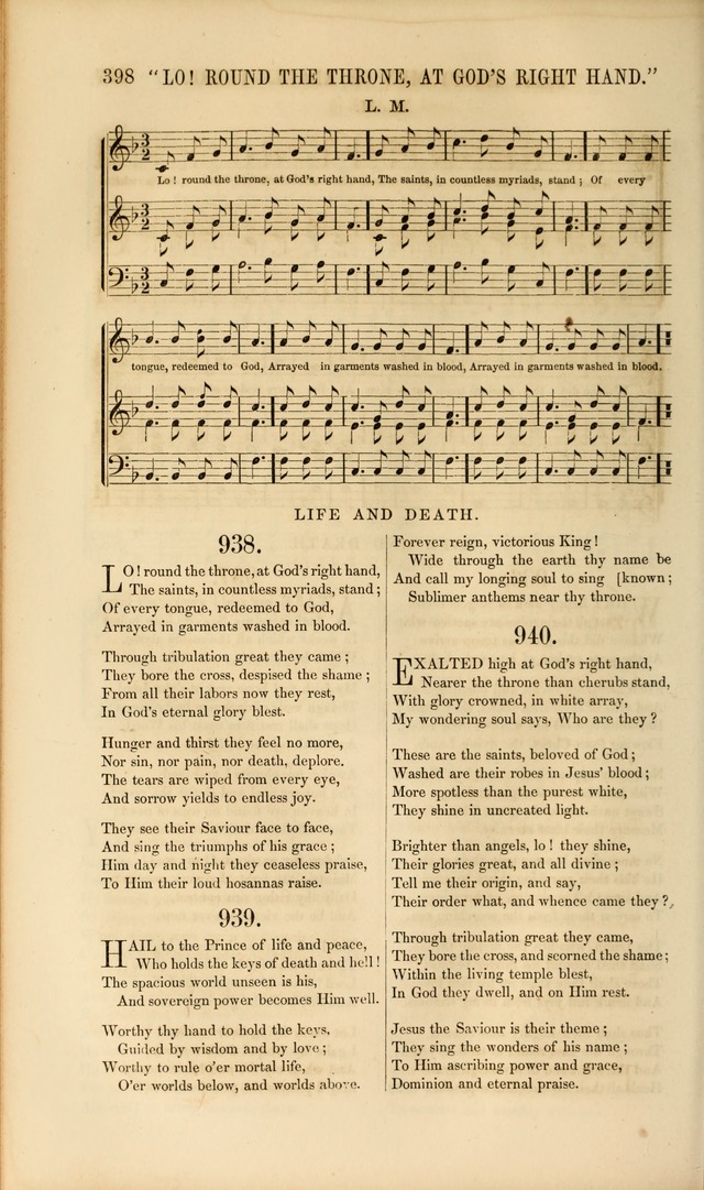 Church Pastorals, hymns and tunes for public and social worship page 398