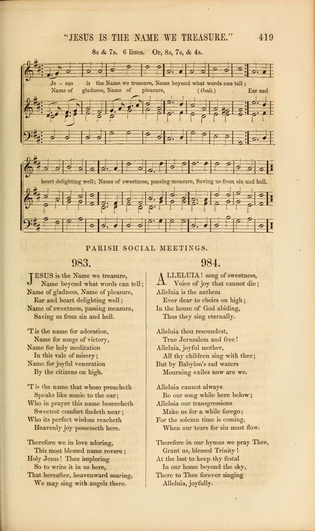 Church Pastorals, hymns and tunes for public and social worship page 419