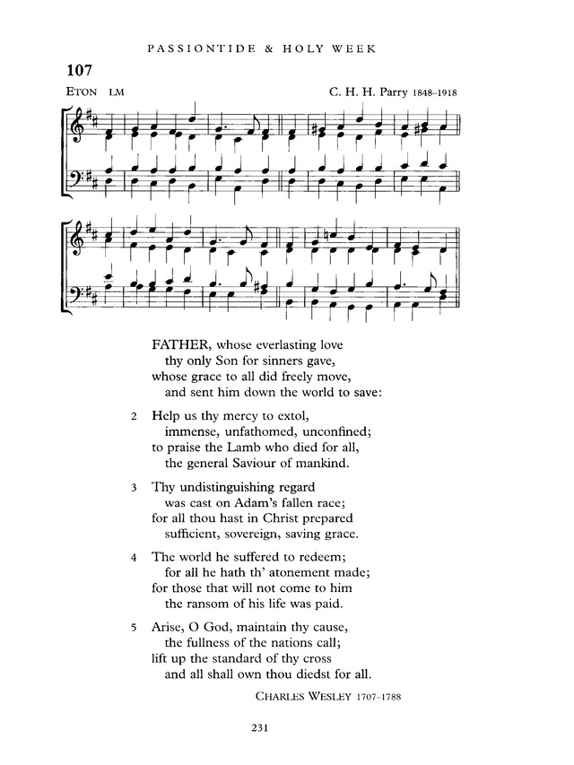 Common Praise: A new edition of Hymns Ancient and Modern page 231