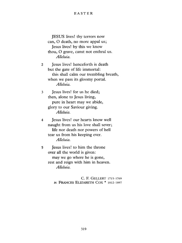 Common Praise: A new edition of Hymns Ancient and Modern page 319