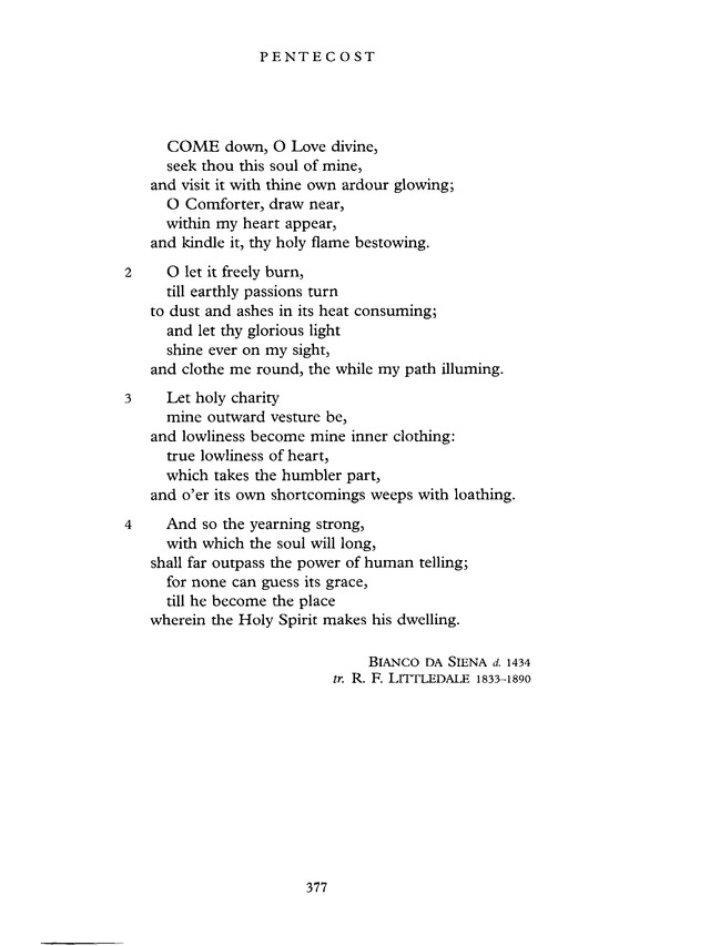 Common Praise: A new edition of Hymns Ancient and Modern page 377