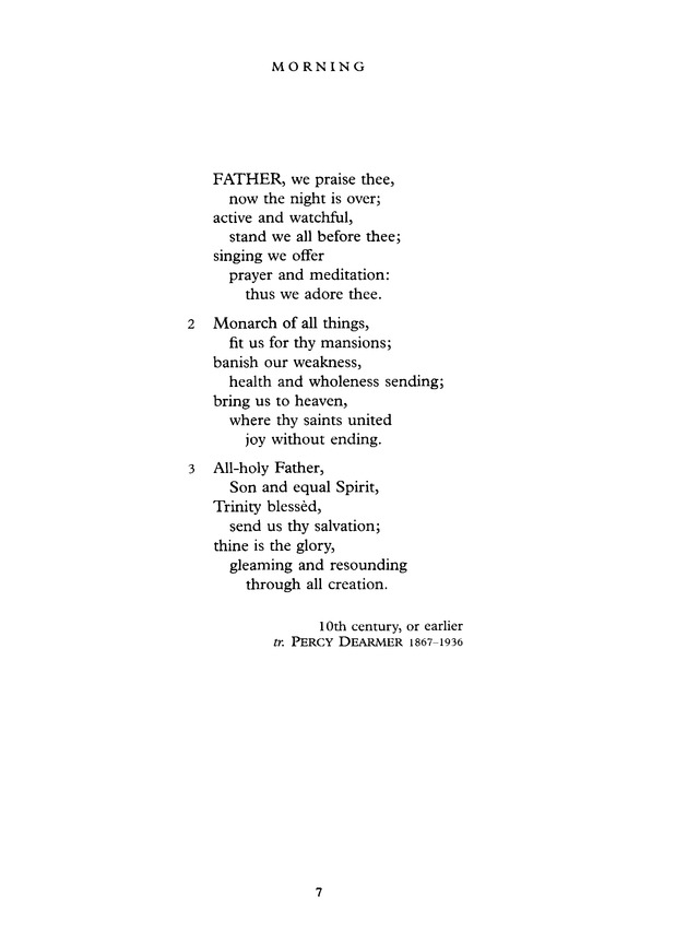 Common Praise: A new edition of Hymns Ancient and Modern page 7
