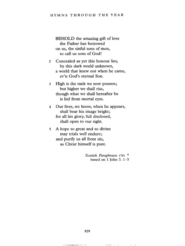 Common Praise: A new edition of Hymns Ancient and Modern page 830