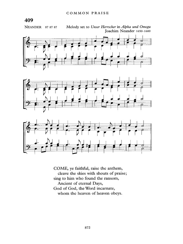 Common Praise: A new edition of Hymns Ancient and Modern page 873