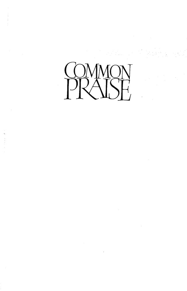 Common Praise: A new edition of Hymns Ancient and Modern page i