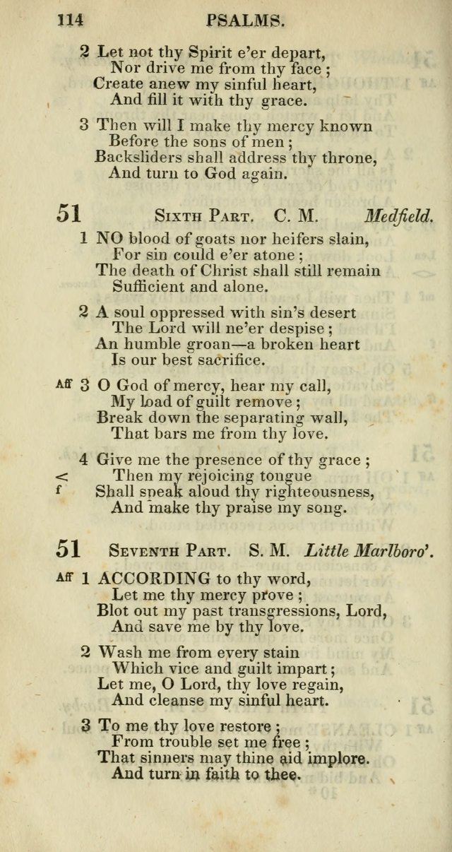 Church Psalmody: a Collection of Psalms and Hymns adapted to public worship page 117