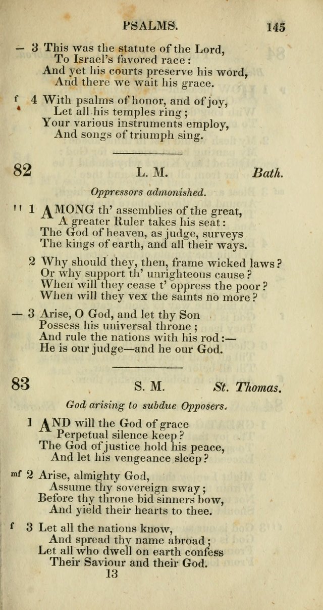 Church Psalmody: a Collection of Psalms and Hymns adapted to public worship page 148